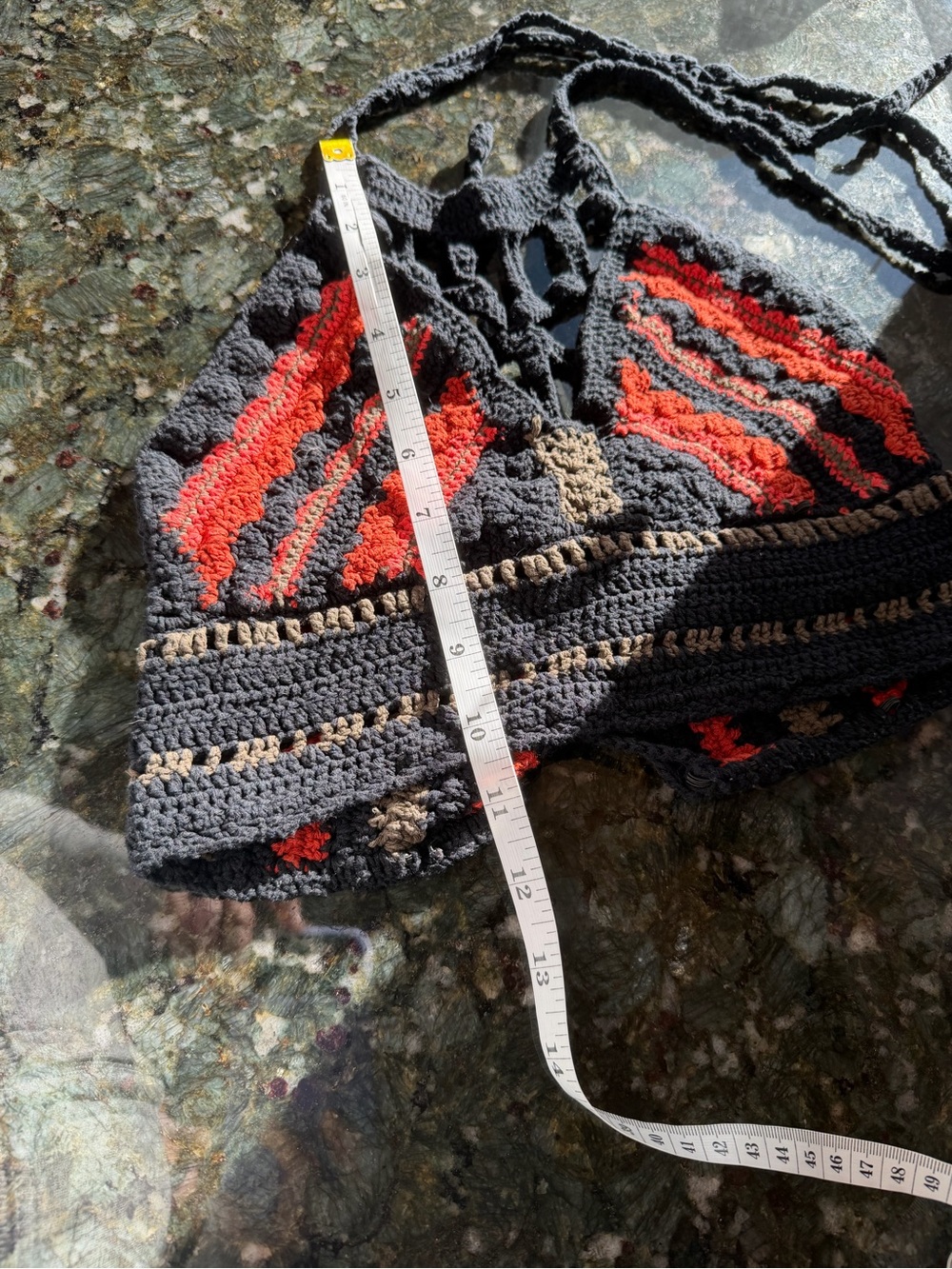 Forever 21 Crochet Halter Too. Goth. Spooky Season. Lace Up. Fall. Festival. S - Picture 7 of 7